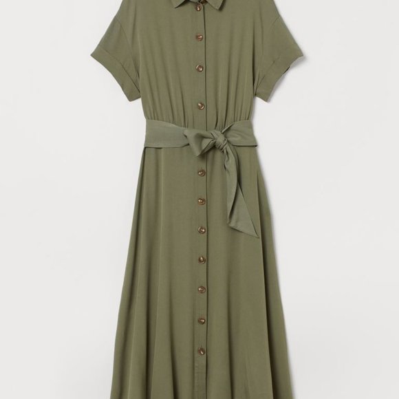 H&M Dresses & Skirts - Midi Button Shirt Dress